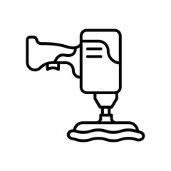 Polisher icon. outline icon