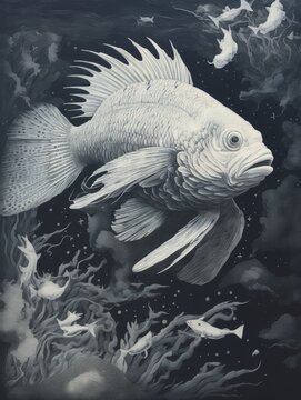 Painted Picture of a Fish