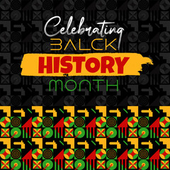 Black History Month Background, Post, and Stories Designs, flat vector