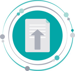 Upload document file graphic icon symbol