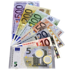 PNG. Trasparente. Euro isolati su sfondo trasparente