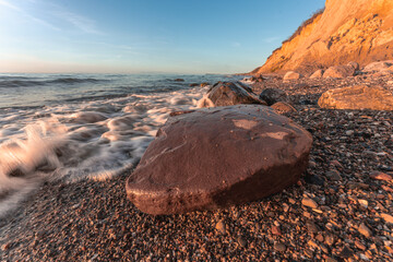 Sonnenuntergamg Ahrenshoop Ostseeküste, Ostsee, Deutschland