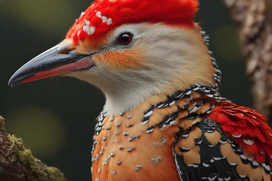  Close-up view of a Red-bellied Woodpecker