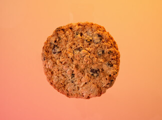 Round oatmeal cookies. Benefits for health and figure.
