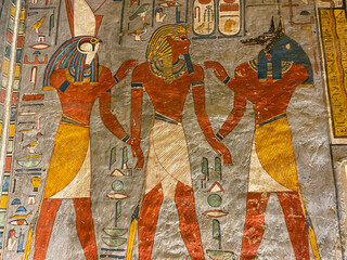 Tomb KV16 in the Egyptian Valley of the Kings, in the Theban necropolis, Egypt, Luxor.