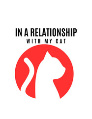 cute cat t shirt design