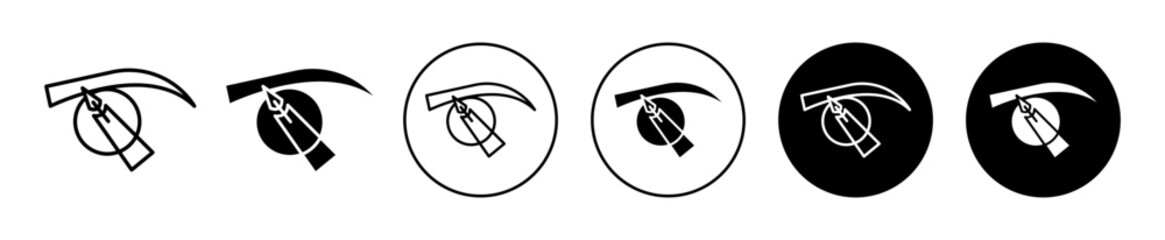 powder brows vector icon mark set symbol for web application
