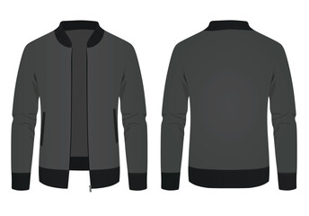 Male  grey jumper. vector illustration