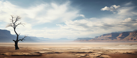 Empty desert landscape