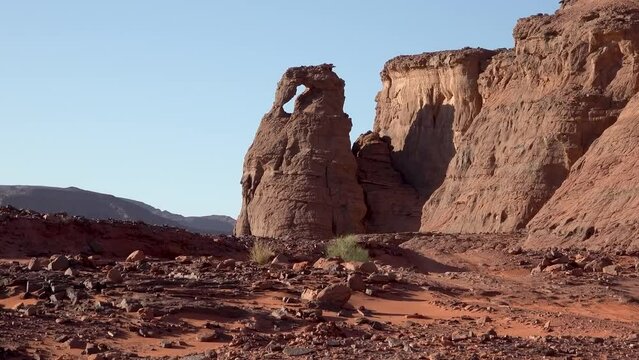 beautiful landscape of sahara desert, nice clean footage for your travel project