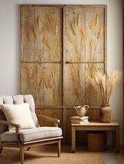 Golden Grain Dreams: Crafted Farmhouse Wall Art in Radiant Hues