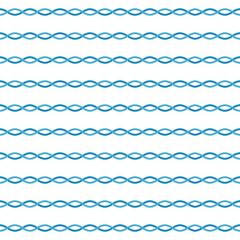 Blue and white seamless wave pattern. Linear waves background. Abstract geometric ornament.