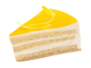 Torte mit Zitronen und Hintergrund transparent PNG cut out Lemon Tart - obrazy, fototapety, plakaty