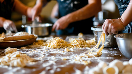 Pasta Making in a Joyful Cooking Class