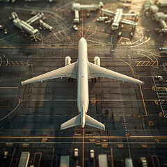 a plane taking off from an airport