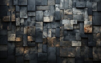 Grey walls background. Created with Ai