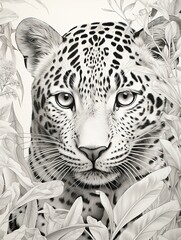 Exotic Animal Drawings: Hand-Drawn Wildlife Artistry for Unique Wall Art