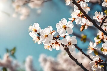 blooming tree, spring season