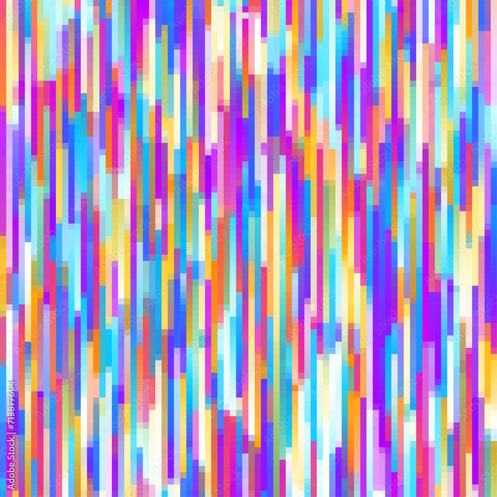 Leinwandbilder geometric abstract pixel art pattern. vector abstract geometric background.