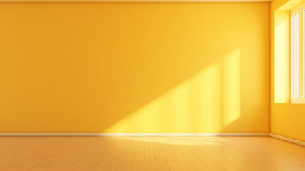 Empty yellow wall