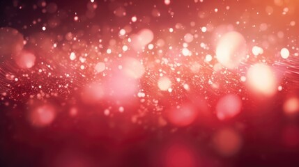 Abstract Red Bokeh Background