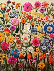Heirloom Floral Embroidery: Vintage Wildflower Stitch Art