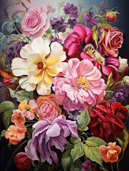 Heirloom Garden Blossom Paintings: Family Floral Favorites for Stunning Wall Art