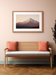 Minimalist Mountain Landscapes: Cottage Art in Refined Ridge Wall Print