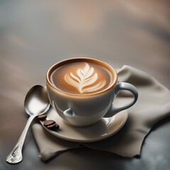 Obraz premium hot coffee illustration background