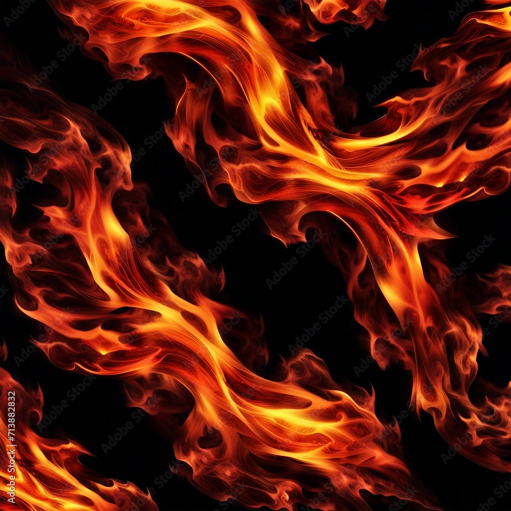 Poster flame illustration background