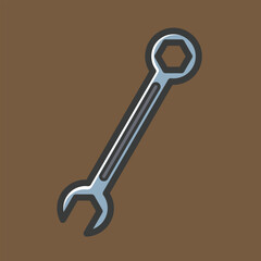 Simple cartoon carpentry and construction tools for home equipment and maintenance vector design art