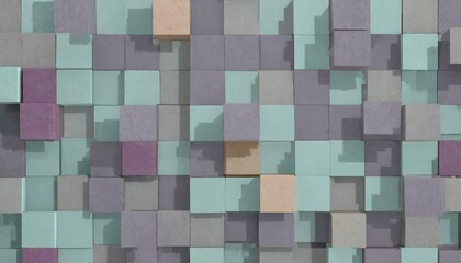 Polygonal flat decorative background with mosaic