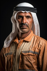 Arabic worker man portrait