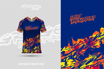 Sports jersey and t-shirt template sports jersey design vector. Sports design for football, racing, gaming jersey. 