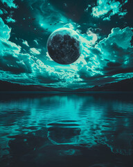 Mystical Moonlit Waterscape