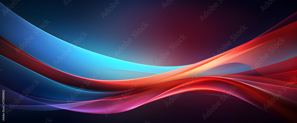 Poster abstract background featuring a vibrant and colorful wavy pattern. set against a dark backdrop.