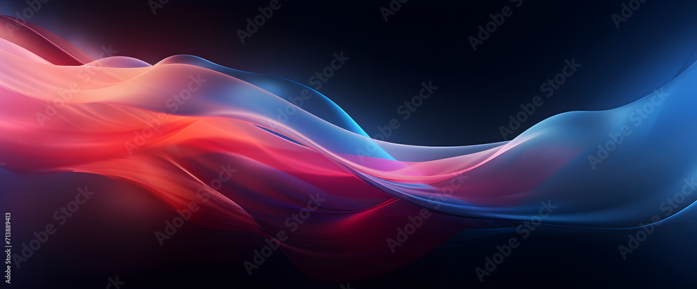 Poster abstract background featuring a vibrant and colorful wavy pattern. set against a dark backdrop.