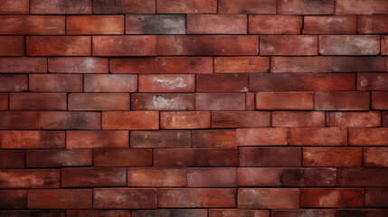 Brick wall background, bordo colorful grunge texture or pattern for design. Generative ai