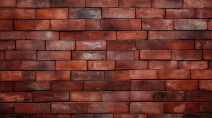 Obraz premium Brick wall background, bordo colorful grunge texture or pattern for design. Generative ai