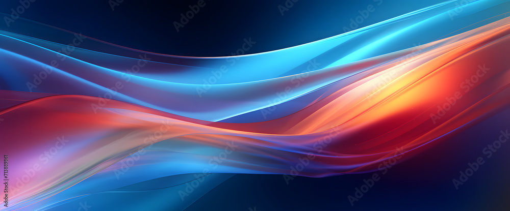 Poster abstract background featuring a vibrant and colorful wavy pattern. set against a dark backdrop.