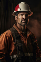 Canadian worker man portrait photo