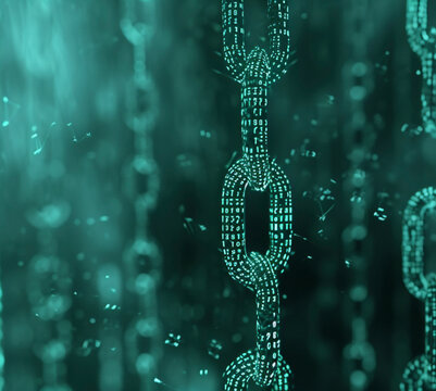 Digital blockchain links
