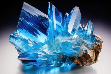 Brazilian blue topaz crystal from Minas Gerais
