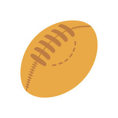 american football emoji vector illustration 