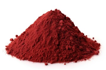 White Background with Heap of Ground Sumac Spice