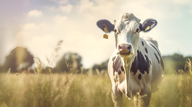 Cow Design, Perfect for Your project or Wallpaper, Ai Generative
