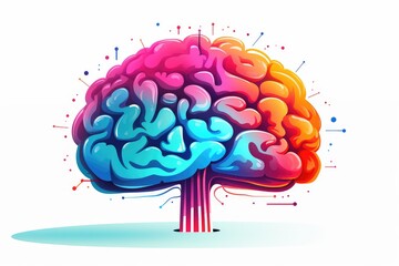 3D medical illustration human brain organ. Intelligence, wisdom and psychology cerebral organ mind intellect. Health medicine neurology network. 3D Brain science medical cerebellum body's center