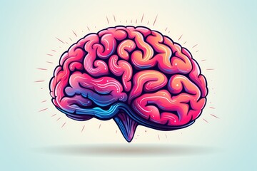 3D medical illustration human brain organ. Intelligence, wisdom and psychology cerebral organ mind intellect. Health medicine neurology network. 3D Brain science medical cerebellum body's center