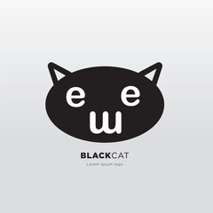 illustration of a cat logo