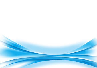 BLUE CYAN WAVE CURVE ABSTRACT BACKGROUND DESIGN